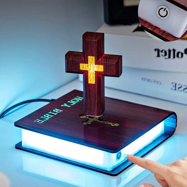 Floating Cross n' Bible